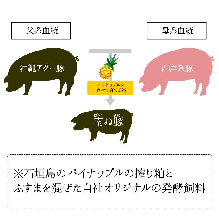 石垣島産 高級アグー豚 ★南ぬ豚 しゃぶしゃぶ 【バラ＋ロース 400g】 ギフト 国産 沖縄 希少 贈答 内祝 お返し ギフト 贈り物 母の日 父の日 お中元 お歳暮｜shopyaeyama｜11