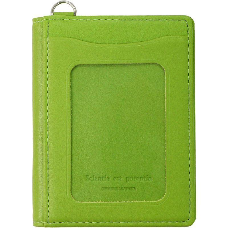 スリップオン パスコインケース ノワール 革 ライトグリーン NSL3202 2023071118463200612Yimyim