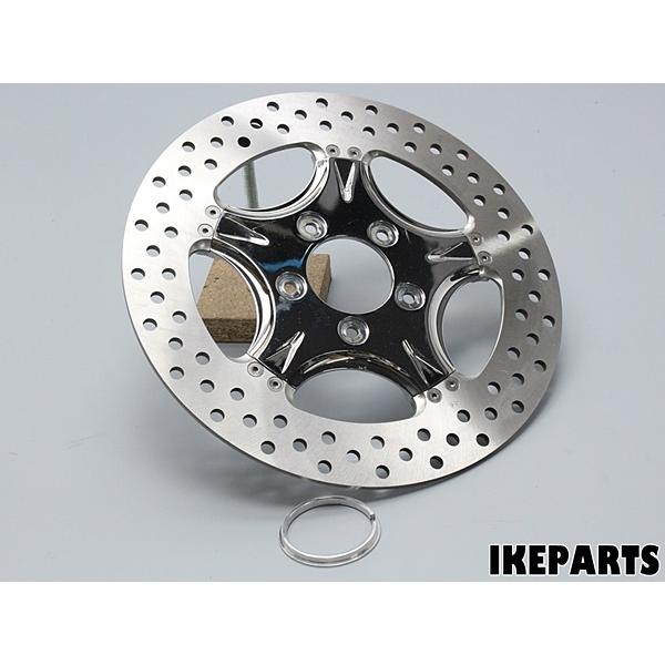 未使用 ハーレー ローランドサンズデザイン クロムメッキ 11.5インチ ブレーキディスク 外径292mm  「0133-1522J」 A418J0813