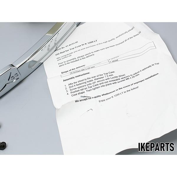 未使用 かなりレアな逸品　BMW K1200LT GG製 トップケース レール　モール 「01.46151.00」 B408J0416_2