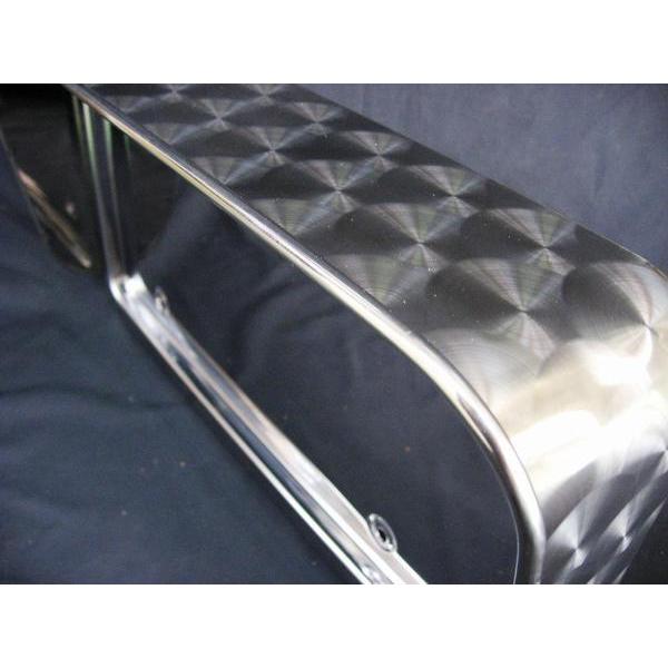 トラック用 ウロコバイザー 丸棒付 ナンバー枠 大型（アンドンバイザー