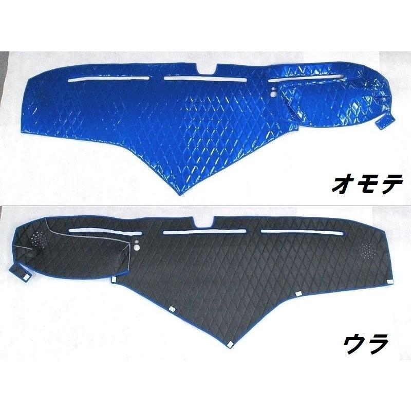 キルトダッシュマット ライトブルー 日野 大型 トラック 17プロフィア 