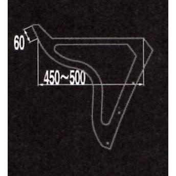 シモタニ製　フロントバイザー　レトロシリーズ　DX-II　ウロコ仕様　天板の内側とサイドの外側が片面ウロコ仕様｜shopyokohama1971｜03