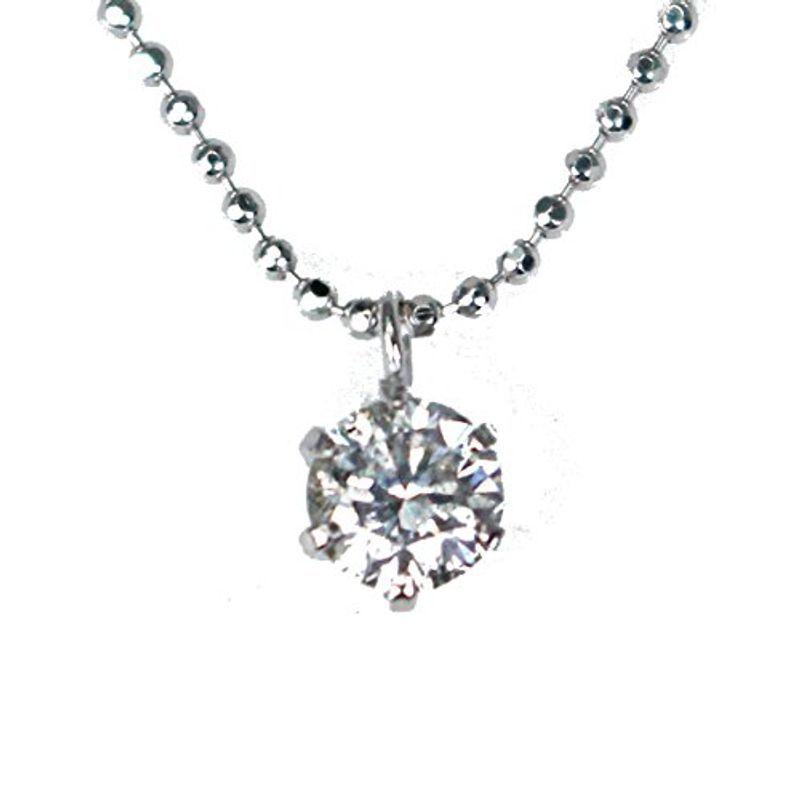 KASHIMA純プラチナ台 0.3ct ダイヤモンド 一粒石 プチ ペンダント ネックレス