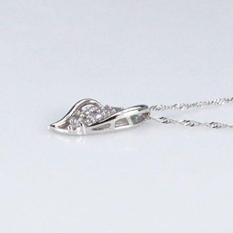 【新版】 KASHIMAプラチナ900 0.1ct ダイヤモンド 10ストーン ペンダント ネックレス 【1967659229】(11870円)