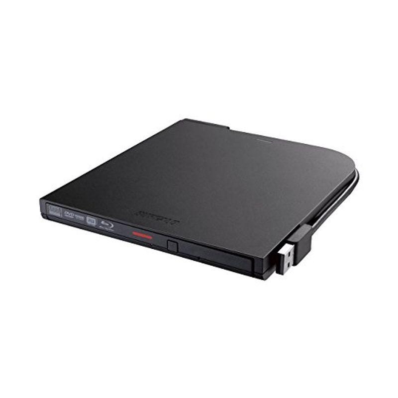 BUFFALO BDXL対応 USB2.0用ポータブルブルーレイドライブ スリムタイプ ブラック BRXL-PT6U2V-BKD
