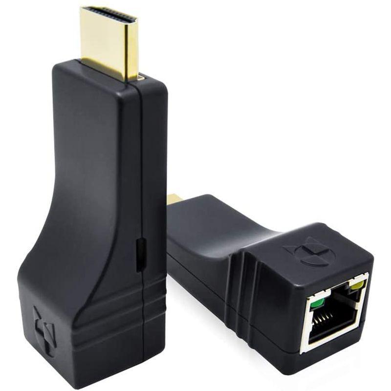 DDMALL HDMIエクステンダー HDMI延長器 フルHD 1080P/HDCP対応 100Mまで延長 CAT5E/CAT6 LANケー HDMIエクステンダー HDMI延長器 フルHD 1080P/HDCP対応 100Mまで延長 CAT5E/CAT6 LANケー