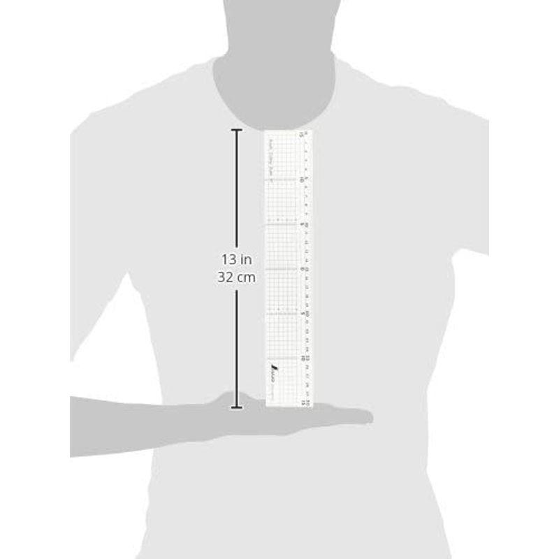 シンワ測定(Shinwa Sokutei) アクリルカッティングスケール 30cm 77085 定規、製図用品 
