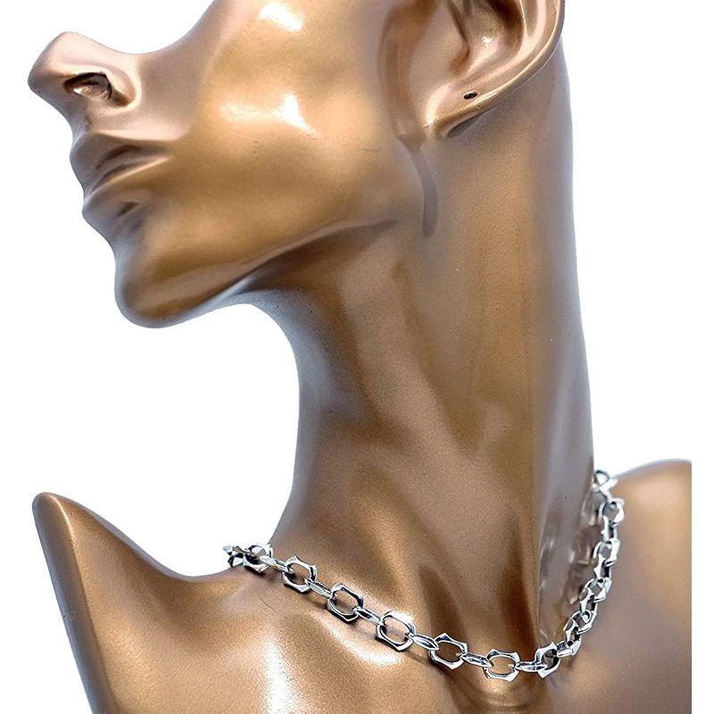 シルバーワン ma サイズ調整可 6mm 50cm極太アンカーカット シルバー925ネックレス チェーン メンズ ma サイズ調整可 6mm 50cm極太アンカーカット シルバー925ネックレス チェーン メンズ