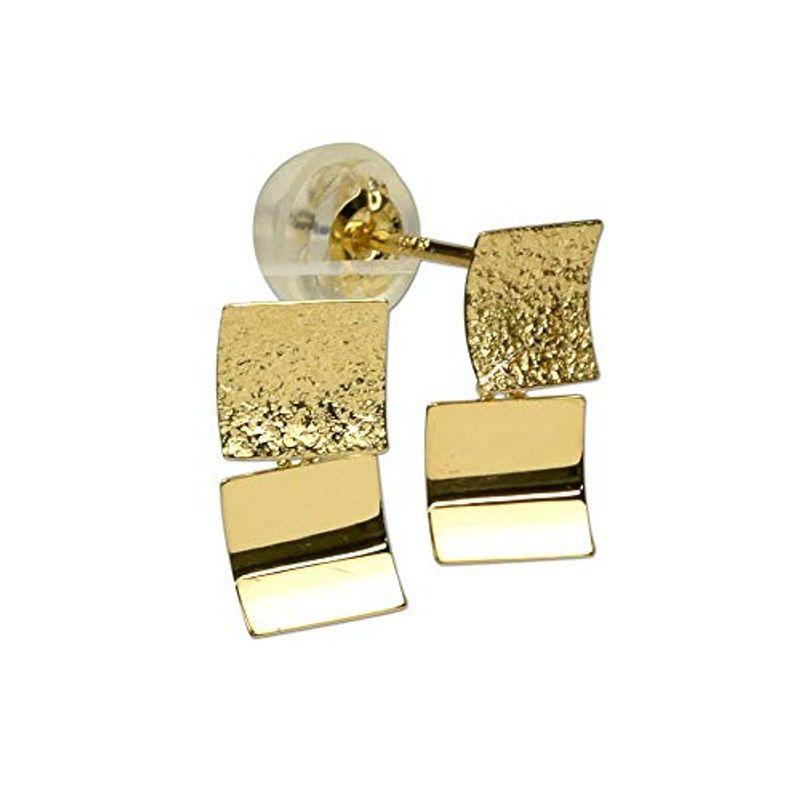 四葉のクローバー 18金 ゴールド 揺れるピアス スタッドピアス 18k K18 レディース 女性：Sa503