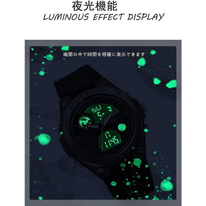 腕時計 レディース メンズ アナログ腕時計 デジタル 腕時計 デュアルタイム 時計 夜光 おしゃれ 防水 ファッション 多機能 プレゼント Ytネットショップ Yahoo 店 通販 Yahoo ショッピング