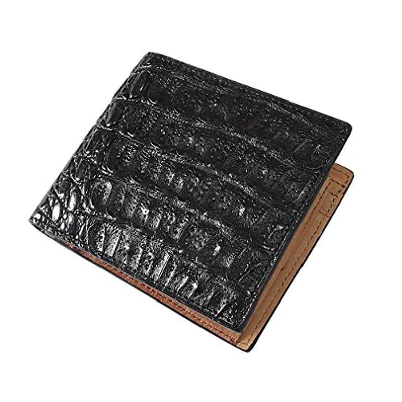 財布 サイフ クロコダイル レザー 本革 二つ折り ワニ ショートウォレット カード入れ 小銭入れ メンズ