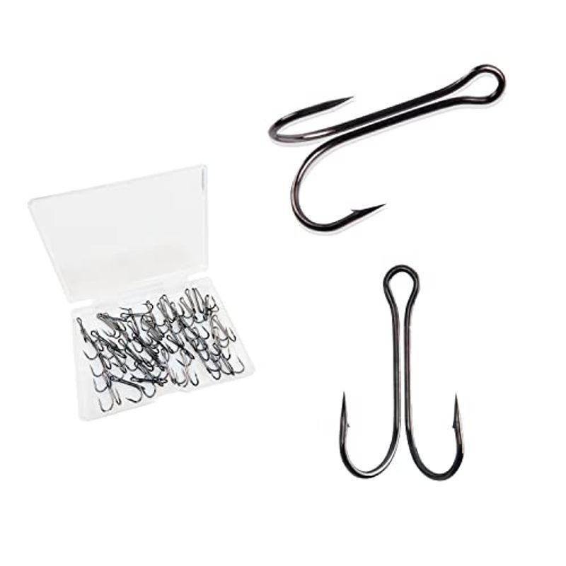 Agool ダブルフック 釣り ルアー交換用 釣りフック ルアーフック フィッシングフック 高強度 9サイズ選択可能 50本 4 Ytネットショップ Yahoo 店 通販 Yahoo ショッピング