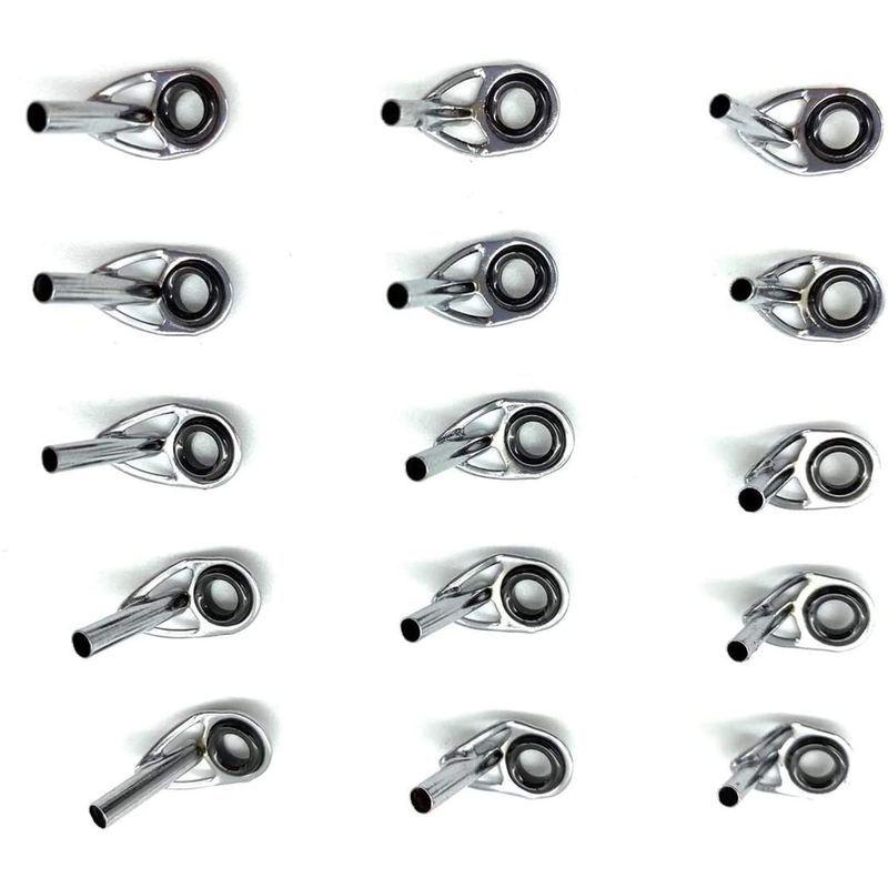 トップガイド ロッドガイド 穂先 15点セット ステンレス 修理 釣り竿