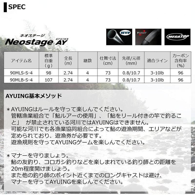  ダイワ ネオステージ アユイング 90MLB-S・4 2021年モデル
