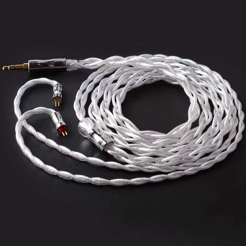 【訳あり・新品】 NICEHCK WhiteCrane 4芯 イヤホンケーブル 銀メッキ古河PCUHD銅3.5mm 0.78 2Pin 金属製コネクタ リケー 【E1923399802】(11604円)