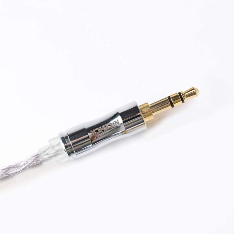 【訳あり・新品】 NICEHCK WhiteCrane 4芯 イヤホンケーブル 銀メッキ古河PCUHD銅3.5mm 0.78 2Pin 金属製コネクタ リケー 【E1923399802】(11604円)
