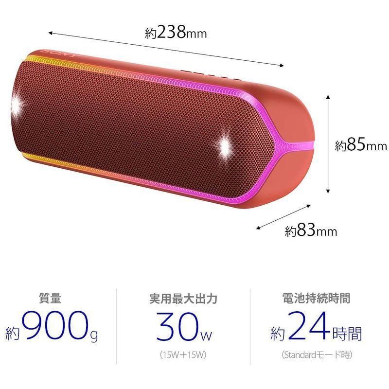 ソニー ワイヤレスポータブルスピーカー SRS-XB32 : 防水 / 防塵 / 防錆 / Bluetooth / 重低音モデル / マイク ワイヤレスポータブルスピーカー SRS XB32 防水 防塵 防錆 Bluetooth 重低音モデル マイク