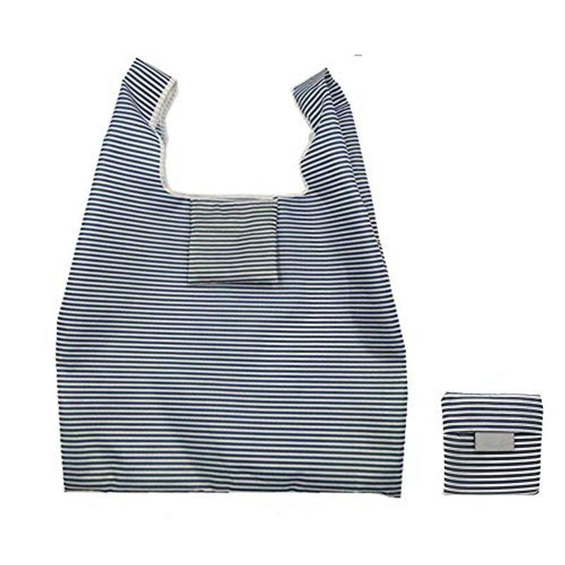 ファッション 幅広type Salocy エコバッグ 折りたたみ コンビニバッグ ランチバッグ ポケットサイズ おしゃれ 買い物袋 56x36x8cm ストライプ Lbgfxfov3k Baltihouse Com Au