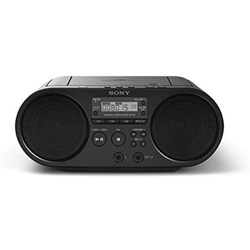 ソニー CDラジオ ZS-S40 : FM/AM/ワイドFM対応 ブラック ZS-S40 B ZS S40 CDラジオ FM/AM/ワイドFM対応 ブラック