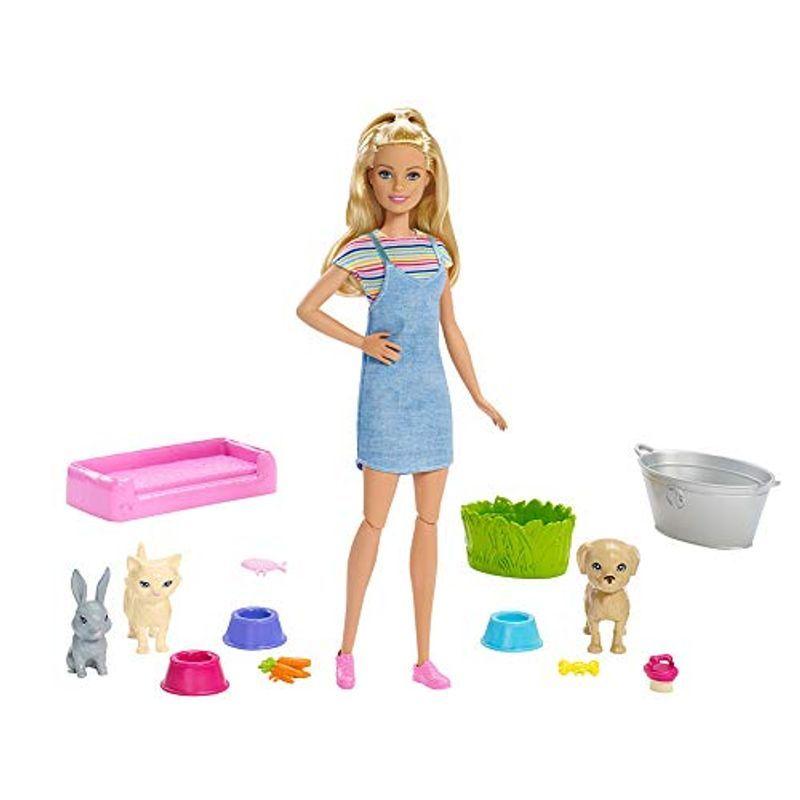 Mattel Barbie Plan ‘N' Wash Pets Doll & Playset 並行輸入品