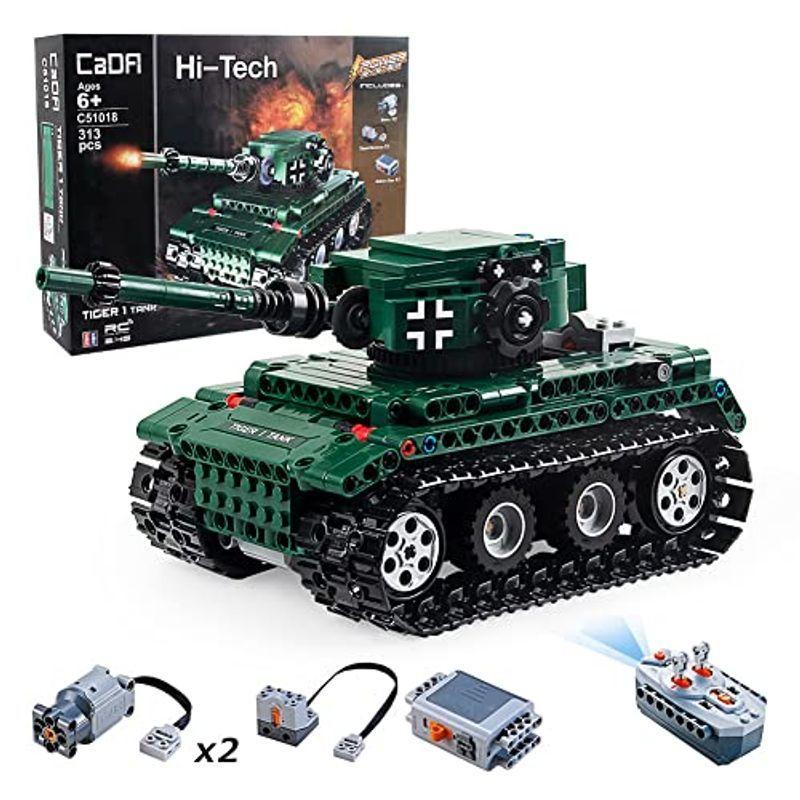 戦車 最長辺25cm 2 4ghz 電池式電動ラジコン 313ピース 動くブロックキット Cada 戦闘 組み立 ブロック オフロード 車両 ブロック 史上一番安い Themtransit Com