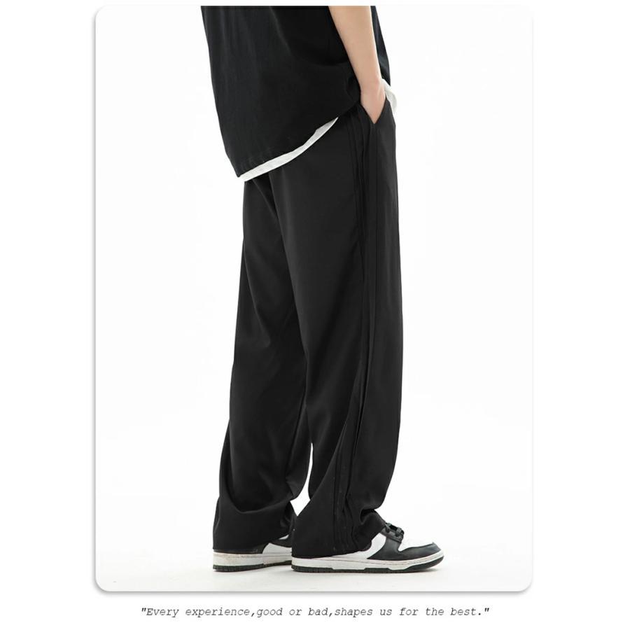 【100】春夏 定価27,500円 ブラック＆ホワイト 4wayストレッチパンツ パンツ メンズ ワイドレッグイージーパンツ 軽量 春 夏 メンズパンツ