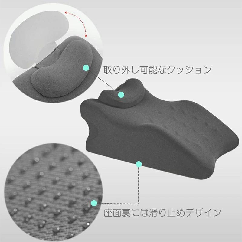 うつ伏せ クッション スマホ うつ伏せ寝 枕 三角クッション 身体にフィット ゲーム 読書 姿勢 サポート ごろ寝 高反発 抗菌 防臭 形状記憶 背もたれ 足枕_3