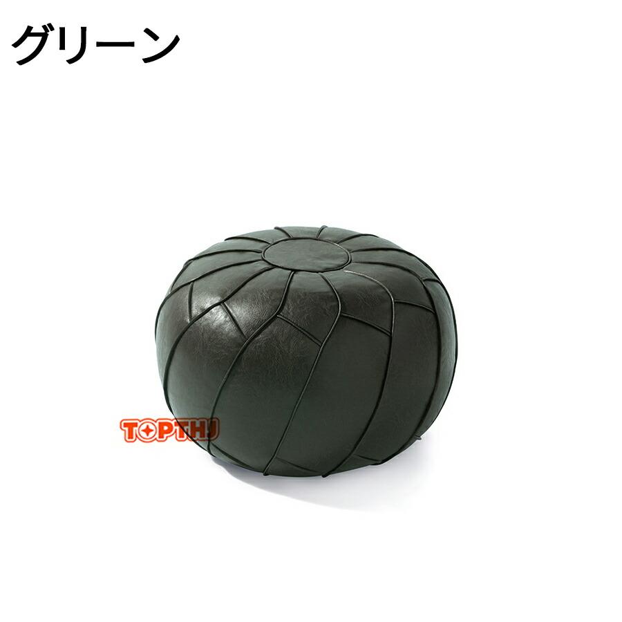 モロッコプフ　スクエアホワイト モロッコプフ モロッコスクエアプーフ スツール PUレザーカバー 詰め物