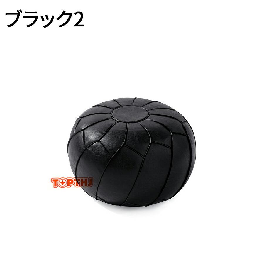 モロッコプフ モロッコスクエアプーフ スツール PUレザーカバー 詰め物