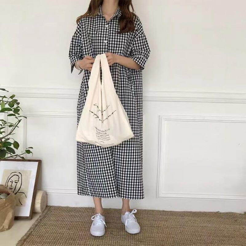 ワンピース レディース 半袖 ロングワンピース 膝丈 シャツワンピース