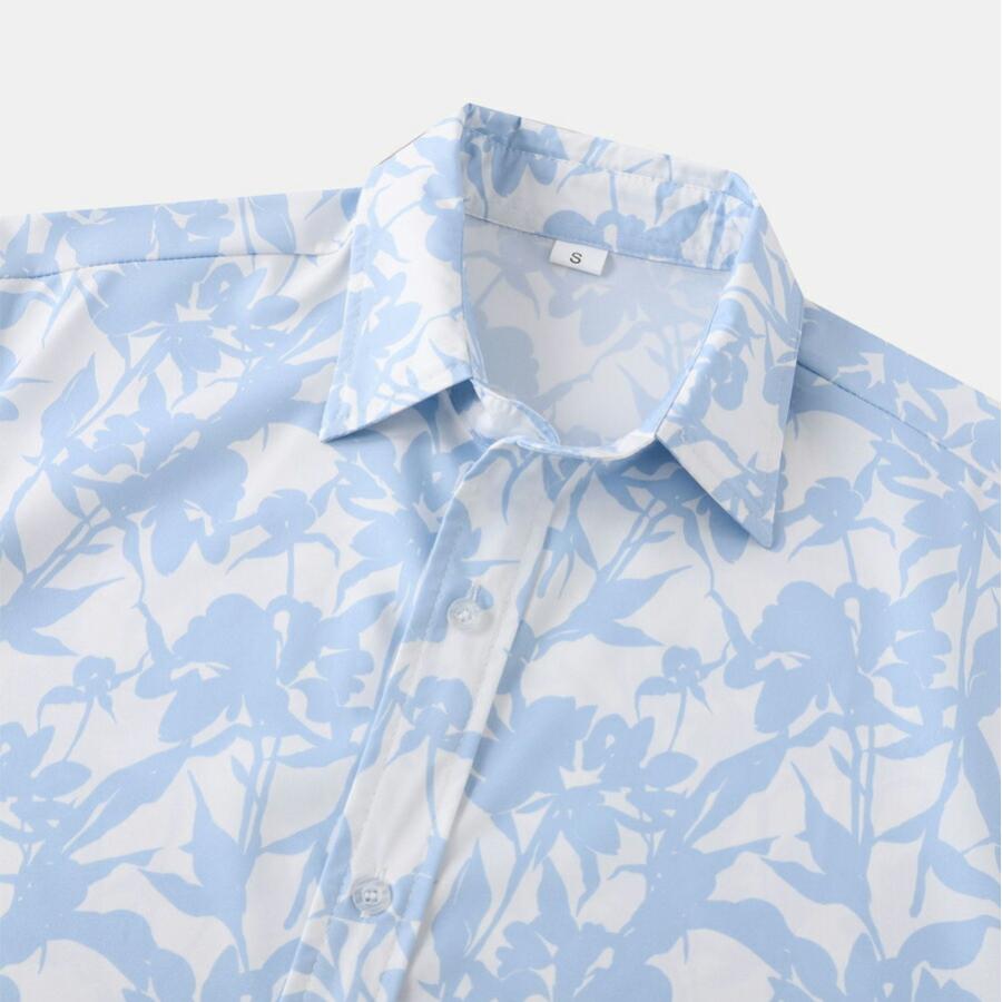 アロハシャツ メンズ 半袖シャツ カジュアルシャツ 総柄シャツ 花柄