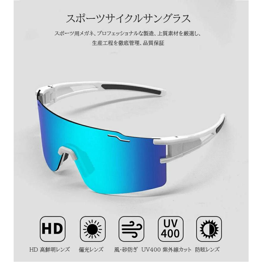 フレームレス 超大レンズ 偏光サングラス TACレンズ 強力紫外線カット