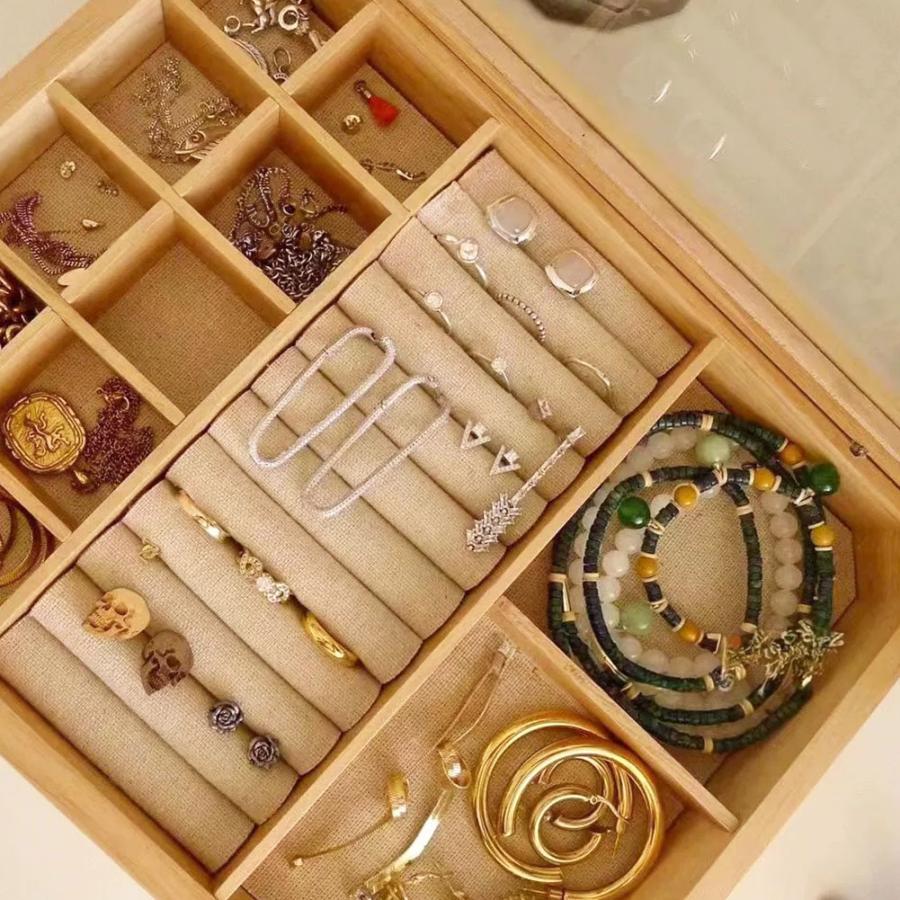 ジュエリーボックス アクセサリーケース 木製 小物入れ 収納 ふた付き