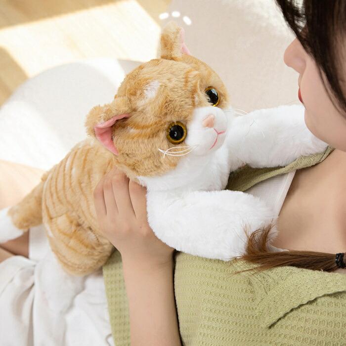猫のぬいぐるみ リアルな猫 抱き枕 ねこ ネコ ふわふわ もちもち