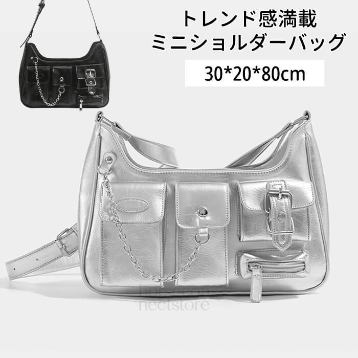 Y2K ショルダーバッグ レディース 横長バッグ ミニ 小さめ 地雷系 量産 