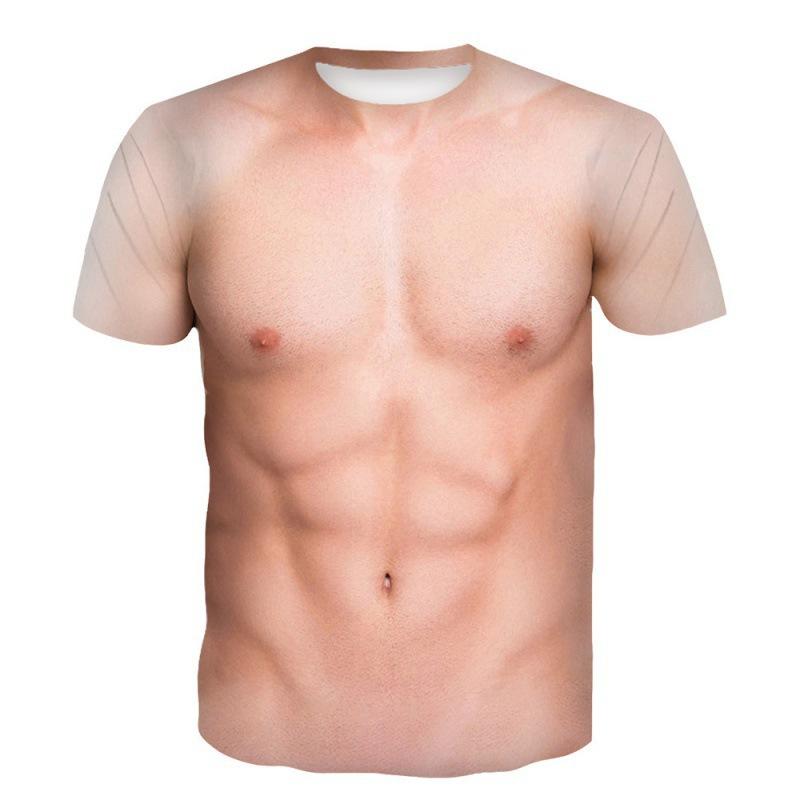 筋肉スーツ メンズ 筋肉Tシャツ タンクトップ 偽筋肉 偽腹筋 マッチョ