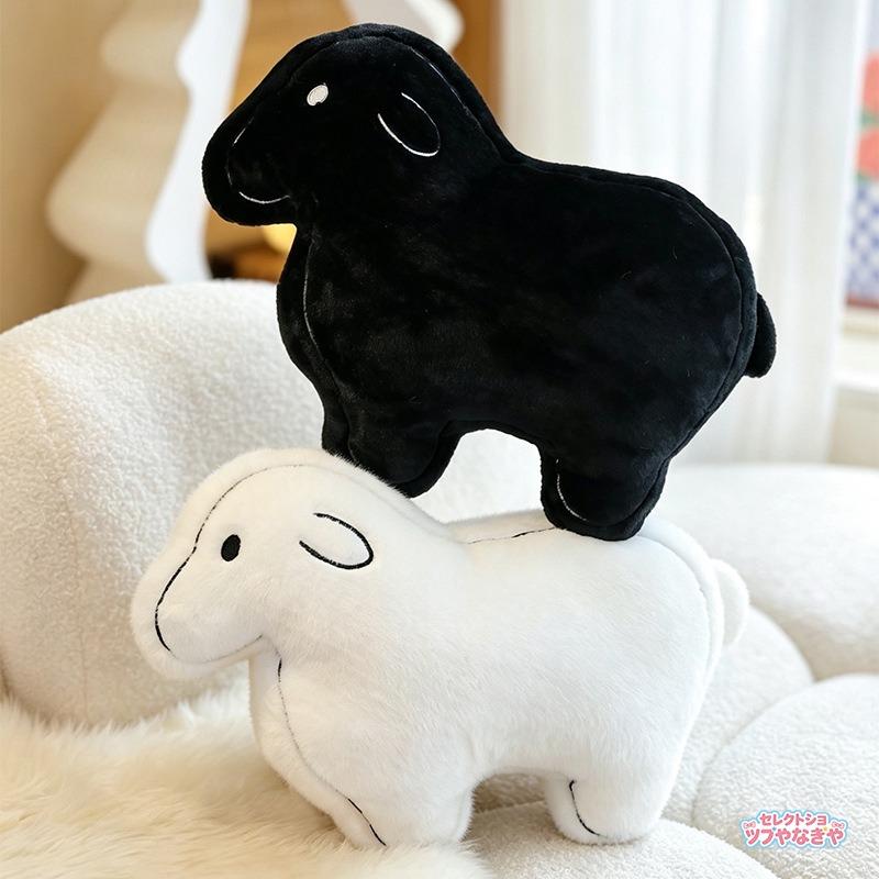 アニマルクッション&ラグ　ヒツジ ひつじ ぬいぐるみ 羊 ヒツジ アニマルクッション 抱き枕 背当て