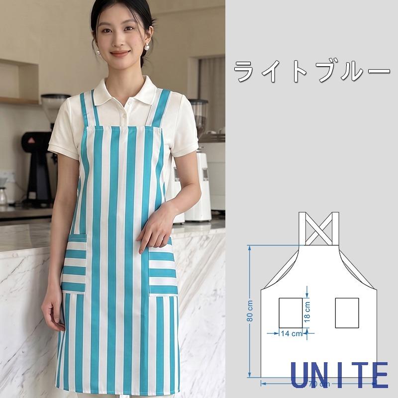 エプロン かぶるだけ エプロンワンピース ロングエプロン レディース