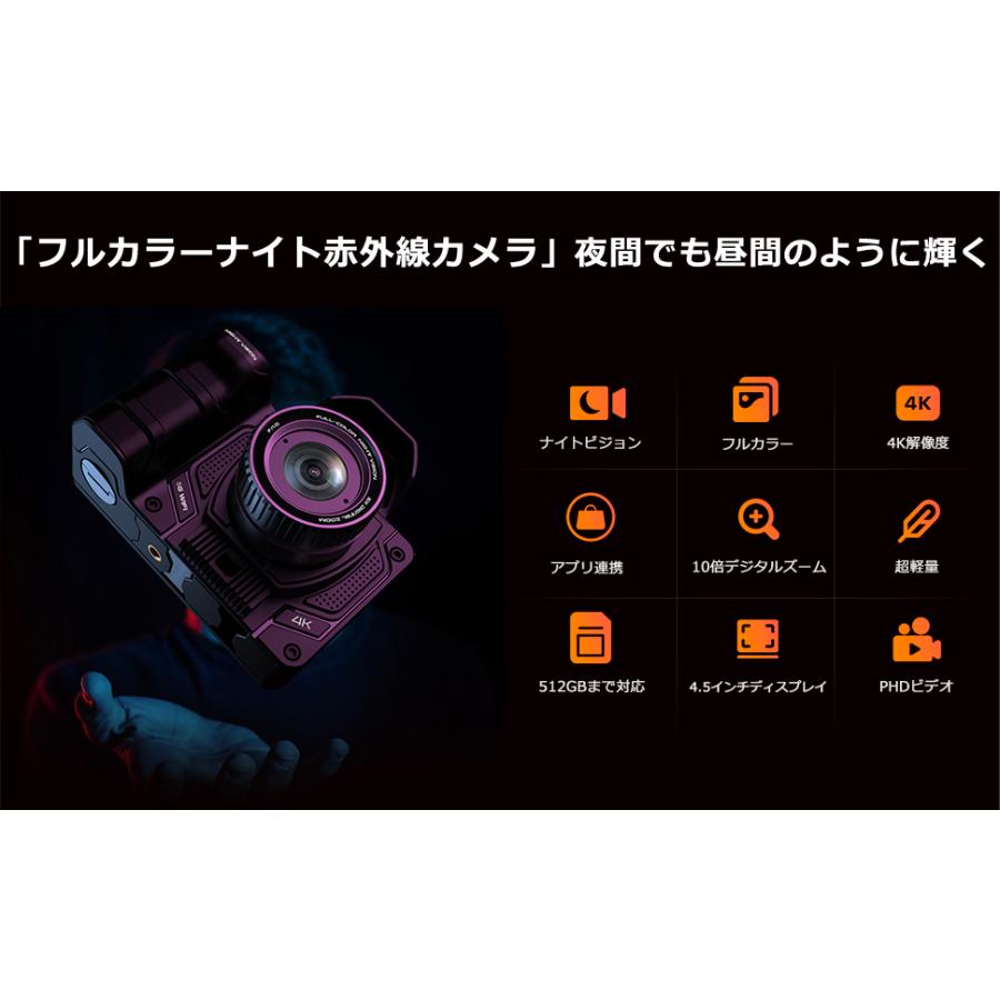 4Kフルカラーナイトビジョンカメラ 光学5倍レンズ暗視カメラ 4Kフルカラーナイトビジョンカメラ 光学5倍レンズ暗視カメラ