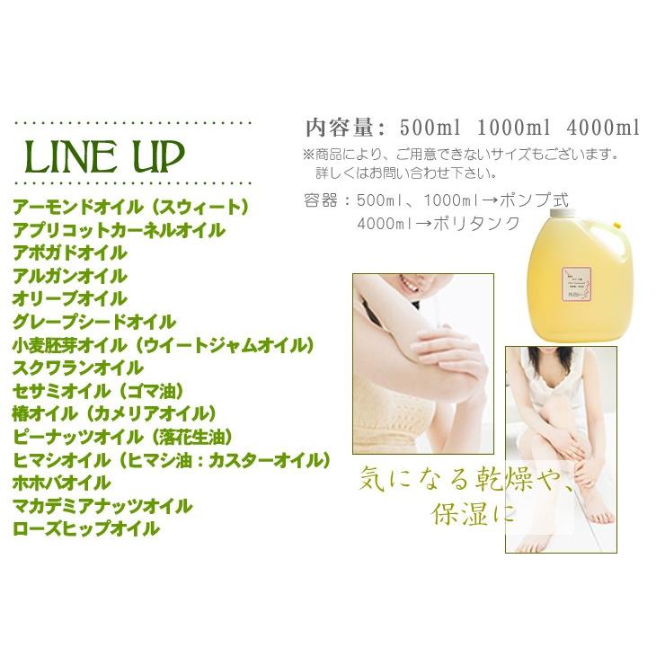 ４種類キャリア ブレンドマッサージオイル 1000ml（キャリアオイル・ベースオイル・植物性オイル／業務用サイズ）_3