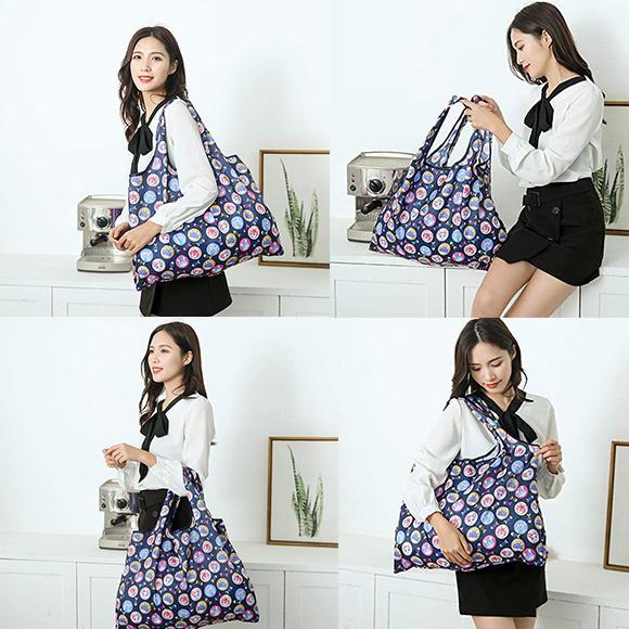 エコバッグ2枚セット 折りたたみ 買い物袋 大容量 防水 おしゃれ トートバッグ 軽量でポータブル 人気 bb2848 |  | 14