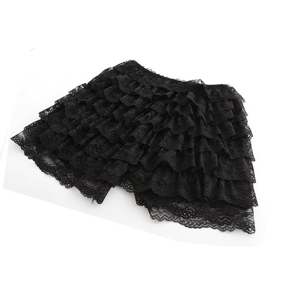 レディース ペチパンツ ペチコート キュロット ショート 8段 レース フリル インナー 下着イベント ch1073 |  | 11