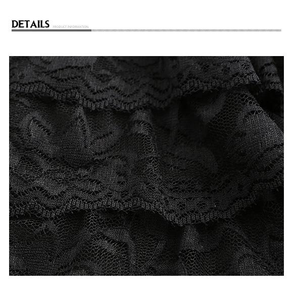 レディース ペチパンツ ペチコート キュロット ショート 8段 レース フリル インナー 下着イベント ch1073 |  | 13