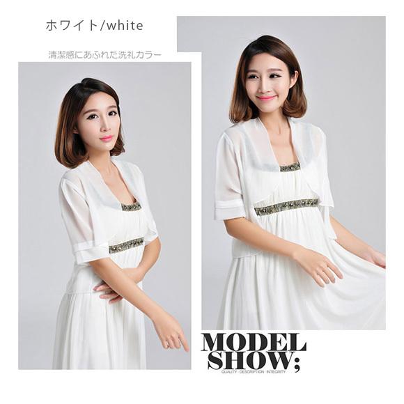 レディース ボレロジャケット シフォン パーティ シースルー 春夏　ch1448 |  | 12