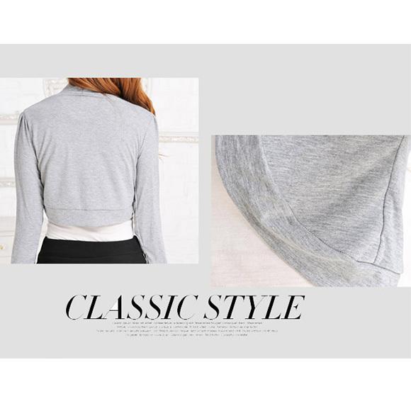 レディース ボレロ 長袖 カーディガン カットソー　羽織り 結婚式 パーティ フォーマル 着痩せ 冷房対策 春夏秋　ch1572 |  | 11