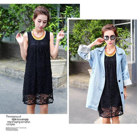 レディース ワンピース レースワンピース タンクトップワンピース ノースリーブ 総レース タイト パーティー 着痩せ 清楚　春夏 ch1632 |  | 12