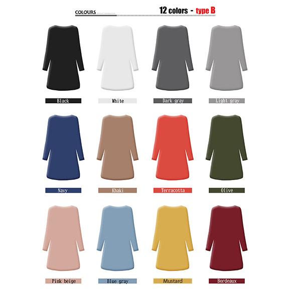 レディース チュニック ロングTシャツ ワンピース カットソー レディース チュニック ロングTシャツ ワンピース カットソー