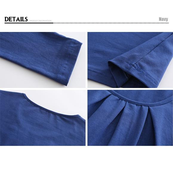 レディース チュニック ロングTシャツ ワンピース カットソー トップス 大きめサイズ 春夏秋 着痩せ ch1681 |  | 15