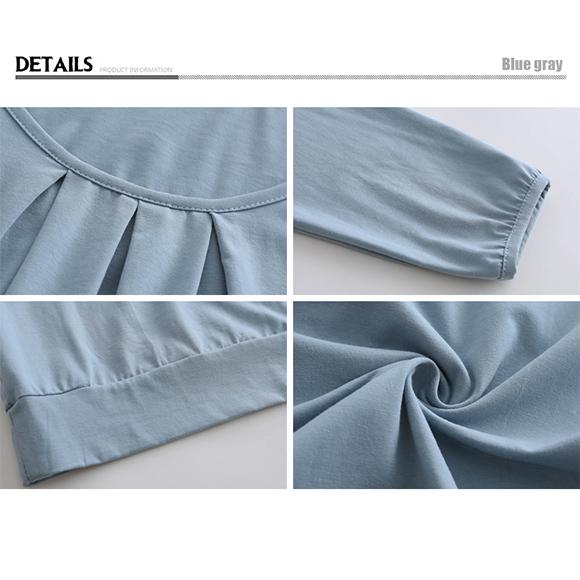 レディース チュニック ロングTシャツ ワンピース カットソー トップス 大きめサイズ 春夏秋 着痩せ ch1681 |  | 09